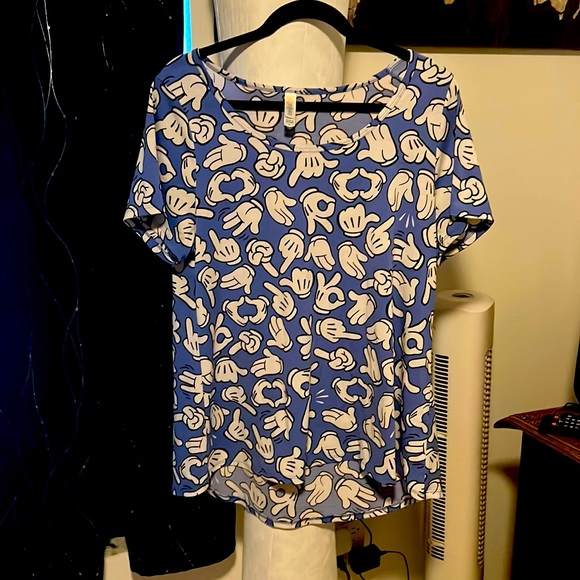 New with out tags Mickey Mouse LuLaRoe top - Picture 1 of 5